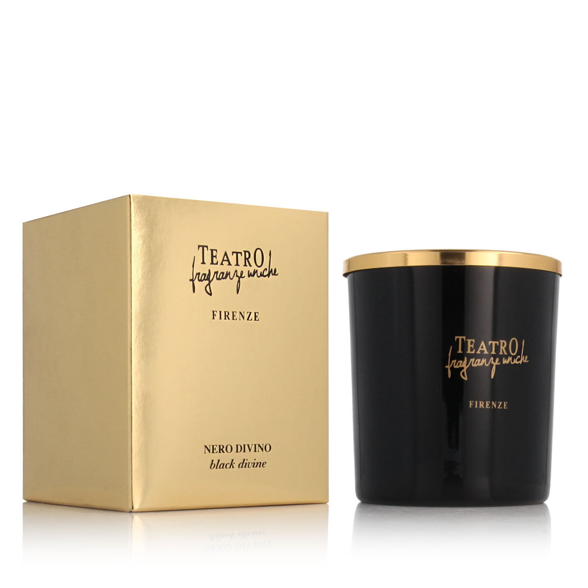 Bougie Parfumée Teatro Fragranze Black Divine 180 g